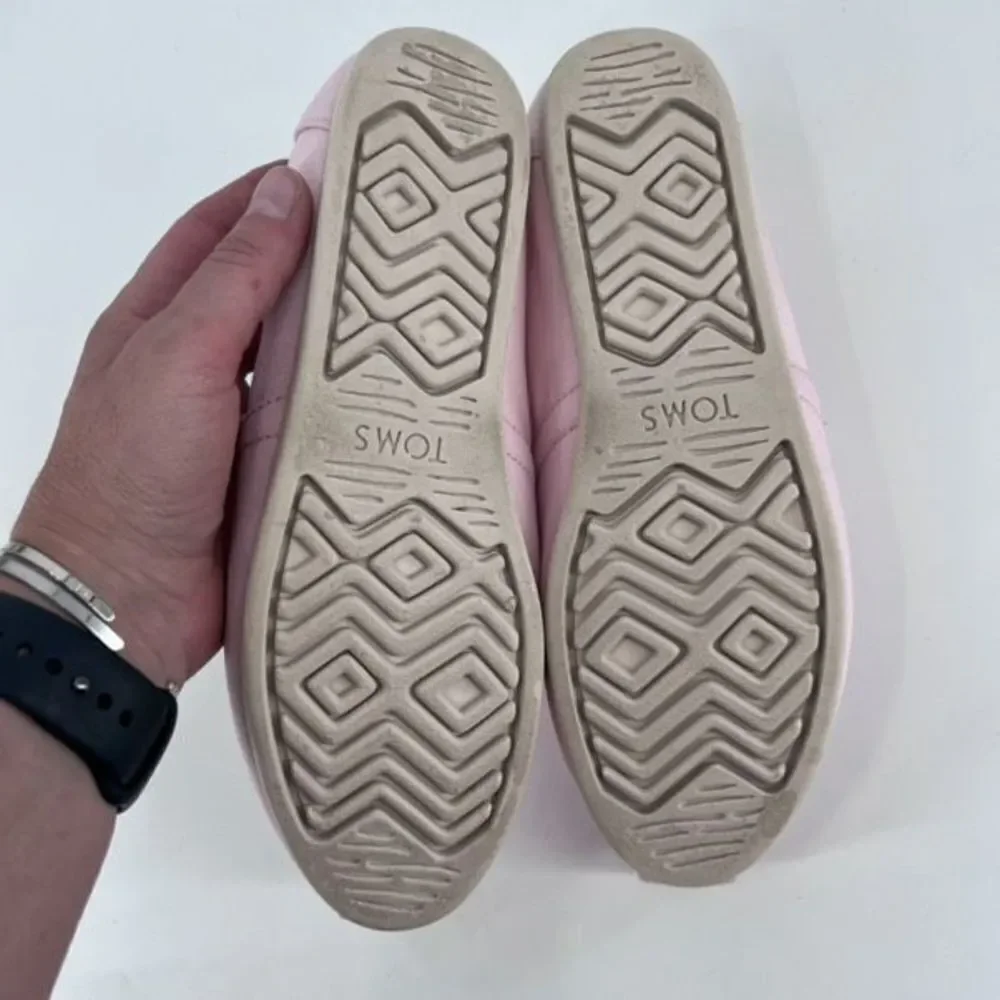 Toms Women's Alpargata Light Pink Good‎ Vibes Loafers Size 7.5